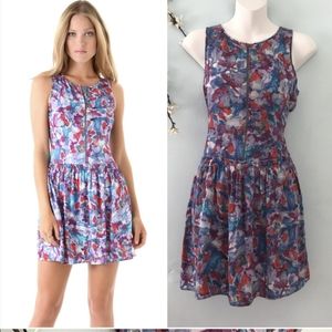 Theory silk floral dress